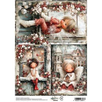The Magic December Papel Arroz A4  Recortables 30x15 cm - Alchemy of A