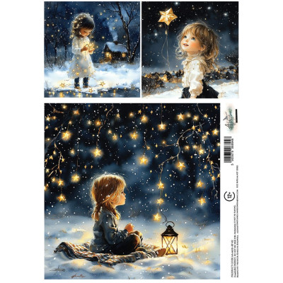 The Magic December Papel Arroz A4  Recortables 30x15 cm - Alchemy of A