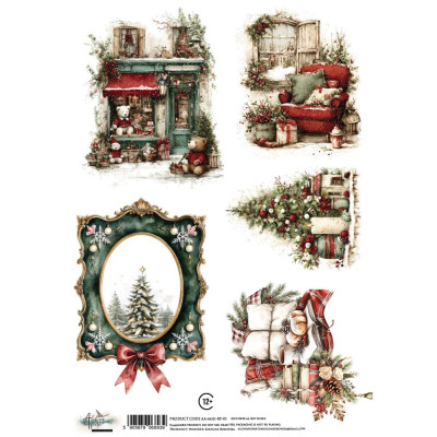 The Magic December Papel Arroz A4  Recortables 30x15 cm - Alchemy of A