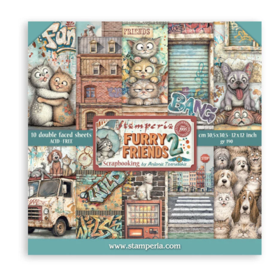 Furry Friends2 30x30 cm  - Stamperia