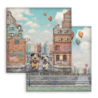 Furry Friends2 basicos 20X20 cm  - Stamperia