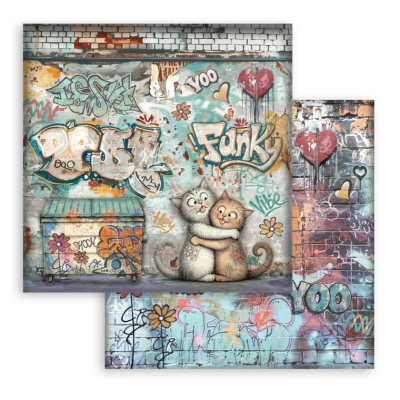 Furry Friends2 basicos 20X20 cm  - Stamperia