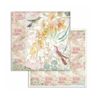 Orchids and Cats 30x30 cm - Stamperia