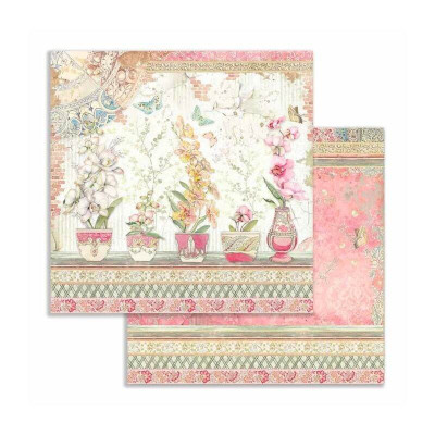 Orchids and Cats 30x30 cm - Stamperia