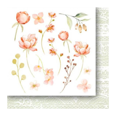 First Kiss Flowers 15x15 cm  - Paper Heaven