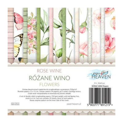 Rose Wine Flowers 15x15 cm  - Paper Heaven