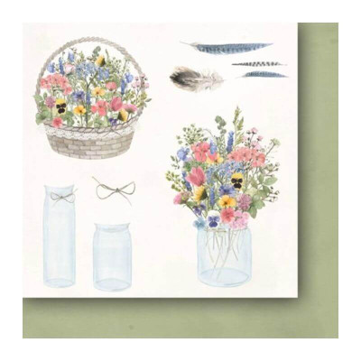 Love Notes Flowers 15x15 cm  - Paper Heaven