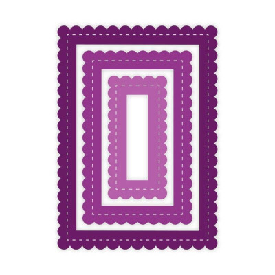 Troquel Marcos Rectangulares con borde festoneado - Gemini