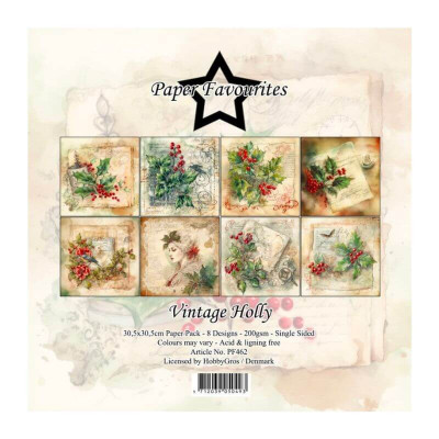 Vintage Holly 30x30 cm - Paper Favourites