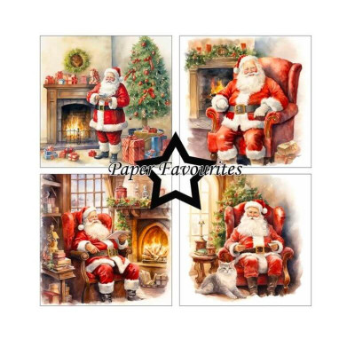Santa 30x30 cm - Paper Favourites