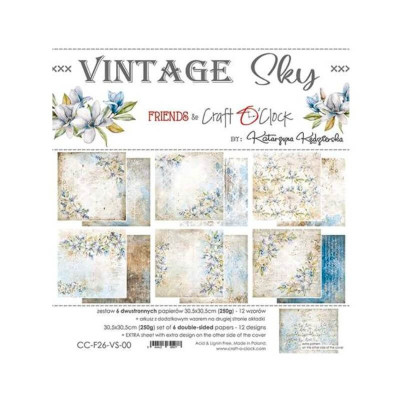 Vintage Sky 30x30 cm  - Craft O´Clock
