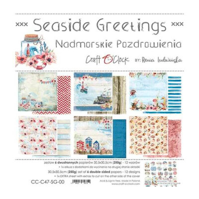 Seaside Greetings 30x30 cm  - Craft O´Clock