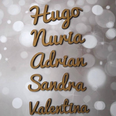 Nombre Personalizado  en DM 3mm