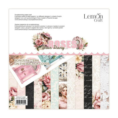 Roses Dear Diary 30x30 cm  - LemonCraft