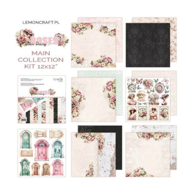 Roses Dear Diary 30x30 cm  - LemonCraft