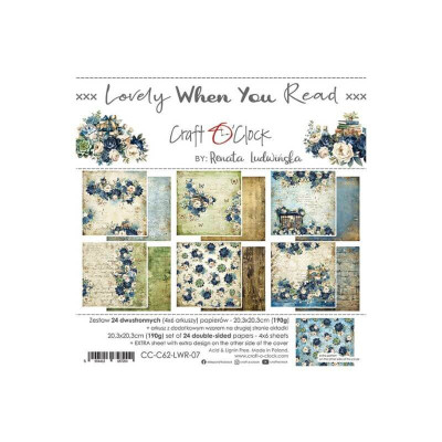Lovely When You Read BASICO  20x20 cm  - Craft O´Clock