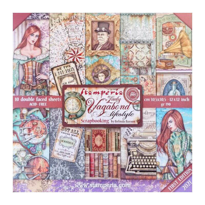 Lady Vagabond Lifestyle 30x30 cm - Stamperia