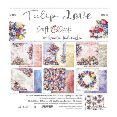Tulip Love 30x30 cm  - Craft O´Clock