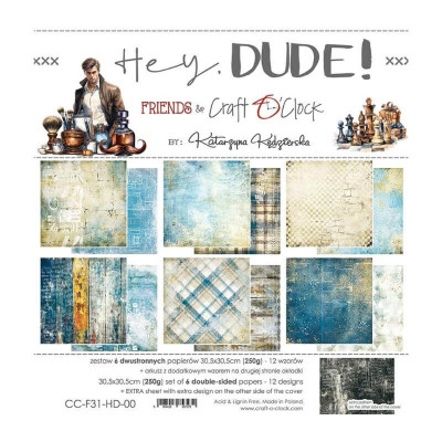 Hey Dude 30x30 cm  - Craft O´Clock