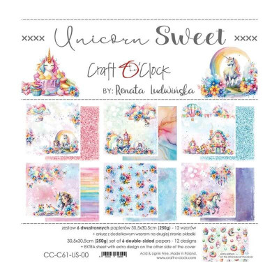 Unicorn Sweet 30x30 cm  - Craft O´Clock