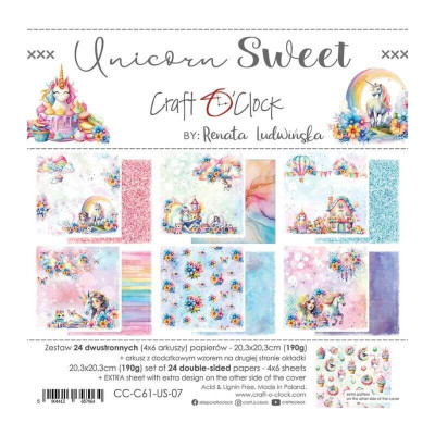 Unicorn Sweet 20x20 cm  - Craft O´Clock