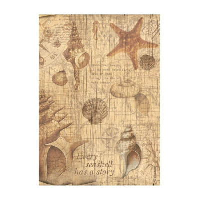 Sea Land Papel de Arroz A4- Stamperia