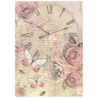 Shabby Rose papel de arroz A4 - Stamperia