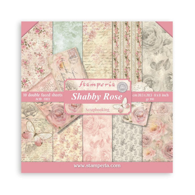 Shabby Rose 8x8  Stamperia