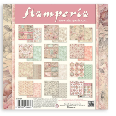 Shabby Rose 8x8  Stamperia