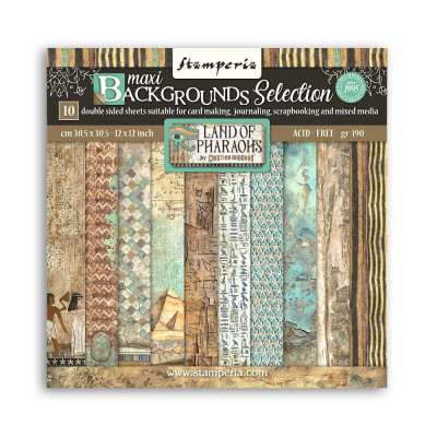 Land of Pharaohs Maxi Backgrounds 30x30 Stamperia