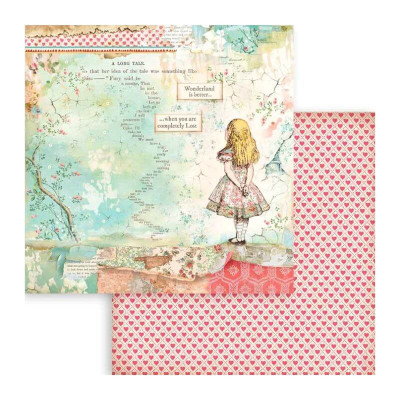 Alice in Wonderland and Trough the looking glass  30x30 cm (22hojas) -