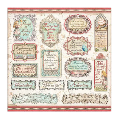Alice in Wonderland and Trough the looking glass  30x30 cm (22hojas) -