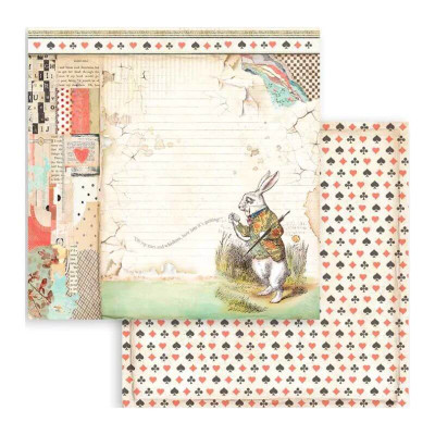 Alice in Wonderland and Trough the looking glass  30x30 cm (22hojas) -