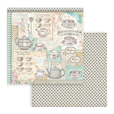 Alice in Wonderland and Trough the looking glass  30x30 cm (22hojas) -