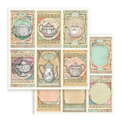 Alice in Wonderland and Trough the looking glass  30x30 cm (22hojas) -
