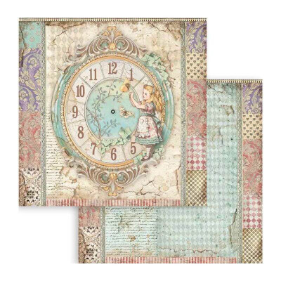 Alice in Wonderland and Trough the looking glass  30x30 cm (22hojas) -
