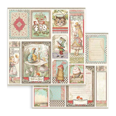 Alice in Wonderland and Trough the looking glass  30x30 cm (22hojas) -