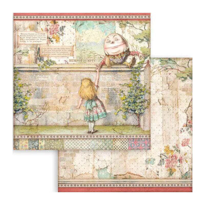 Alice in Wonderland and Trough the looking glass  30x30 cm (22hojas) -