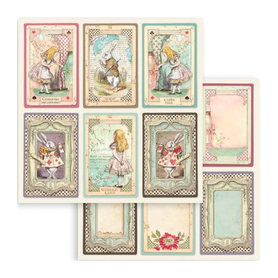 Alice in Wonderland and Trough the looking glass  30x30 cm (22hojas) -