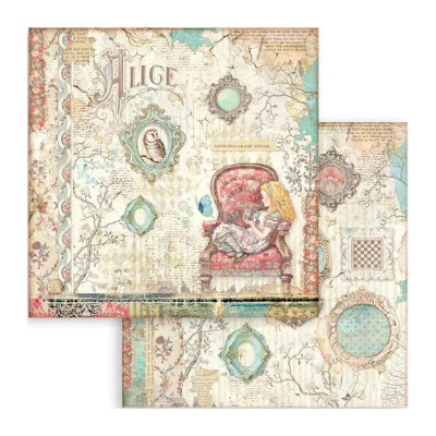 Alice in Wonderland and Trough the looking glass  30x30 cm (22hojas) -