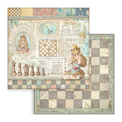 Alice in Wonderland and Trough the looking glass  30x30 cm (22hojas) -