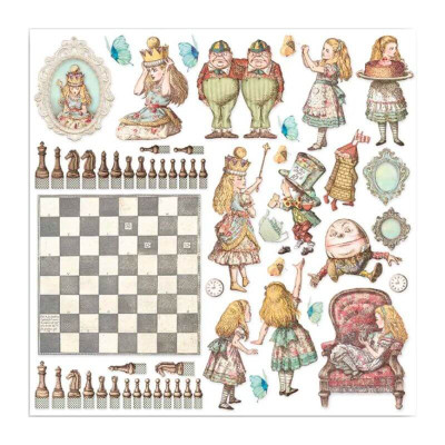 Alice in Wonderland and Trough the looking glass  30x30 cm (22hojas) -