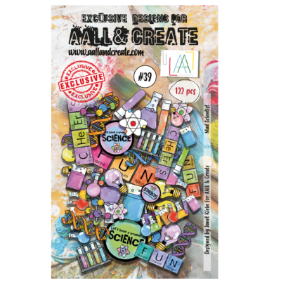 Ephemera -Die cuts Mad Scientist - AALL & CREATE