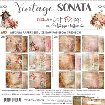 Vintage Sonata  20x20 - Craft O´Clock