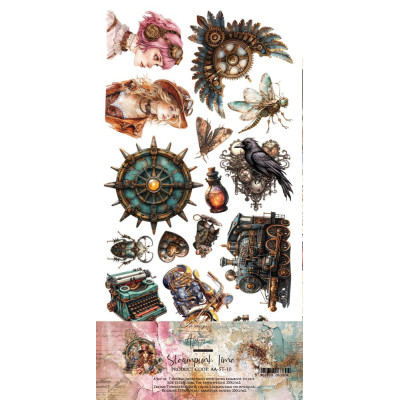 Steampunk Time Recortables 15 X30 - Alchemy of Art