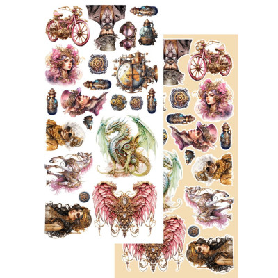 Steampunk Time Recortables 15 X30 - Alchemy of Art