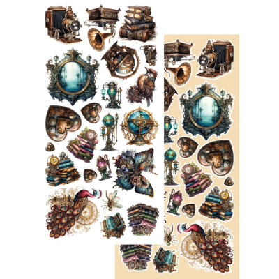 Steampunk Time Recortables 15 X30 - Alchemy of Art