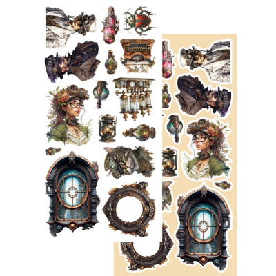Steampunk Time Recortables 15 X30 - Alchemy of Art