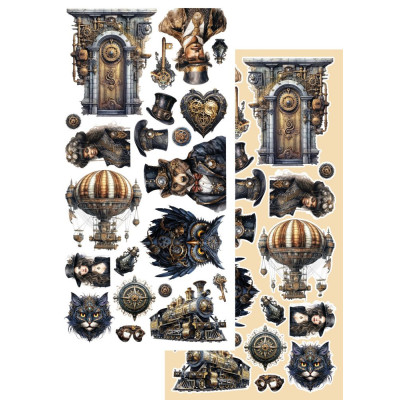 Steampunk Time Recortables 15 X30 - Alchemy of Art