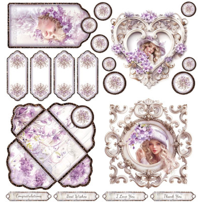 Violet Whisper 30x30 cm - Paper Design Margaret